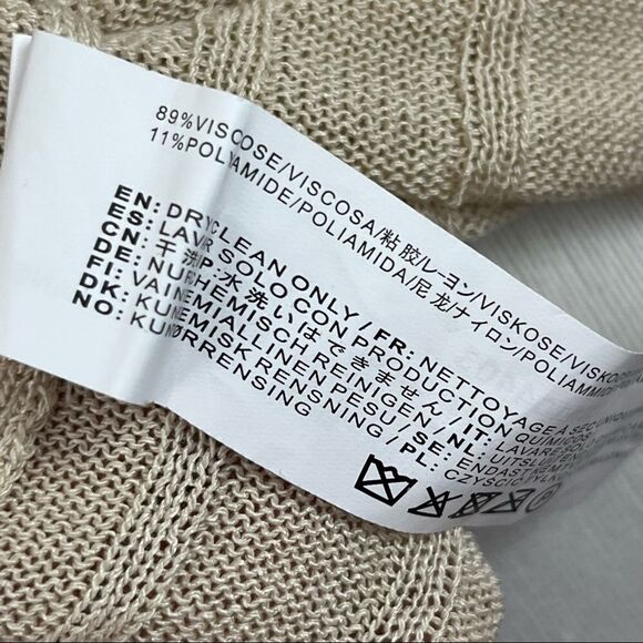 Moon River Natural Oatmeal Tan Button Front Knit Tank Top L NWT - Picture 6 of 6